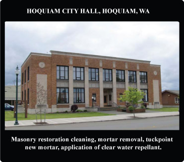 Hoquiam City Hall, exterior view from distance
